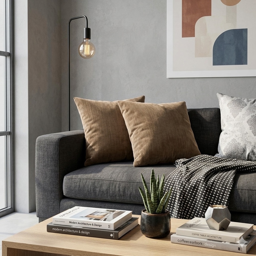 HOMES(R)US 2 cushion covers 45cm x 45cm